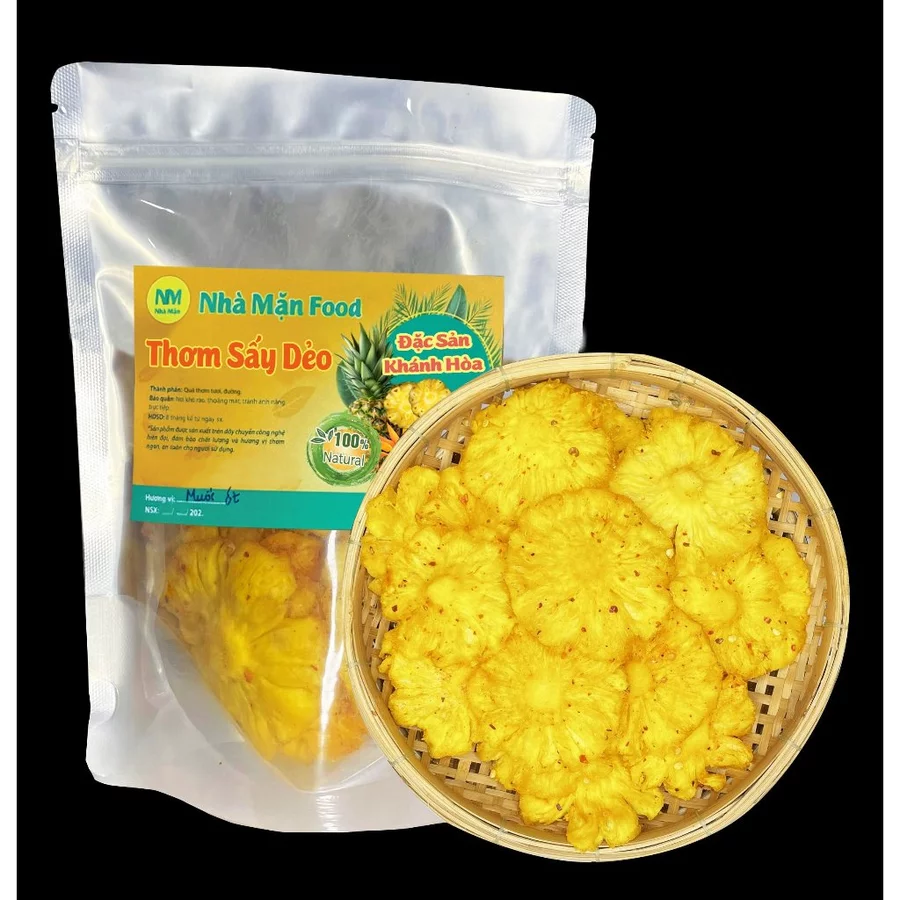 [Nhà Mặn Foof] THƠM SẤY DẺO VỊ muối ớt GÓI 1000g Ít Ngọt Snack Food Ăn Vặt Thức Ăn