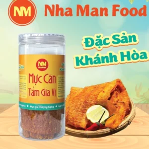 [Nhà Mặn Food] Mực cán tẩm gia vị 250g đặc sản Nha Trang đồ ăn vặt snack food thức ăn